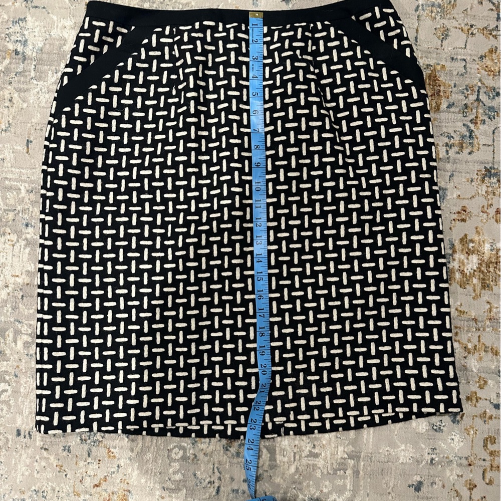Talbots Black and White Skirt